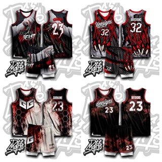 Customized Basketball Jersey set plus warmer in Full Sublimation