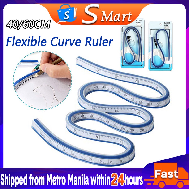 【In Stock】40/60cm Curve Drafting Rulers Flexible Curve Ruler Drawing ...