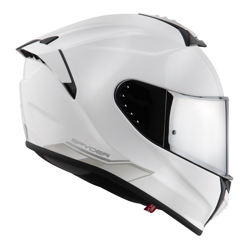 Spyder Full Face Helmet Fiber Glass Shell with Dual Visor Flight PD S0A (Free Clear Visor