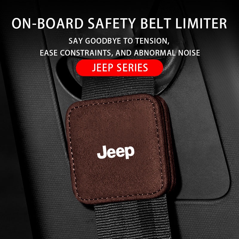 Jeep Car safety belt limiter suede Wrangler TJ JK JL JT Compass