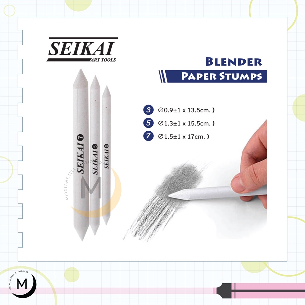 Seikai Paper stump Set Of 3 Color Mixing Rods | Shopee Philippines