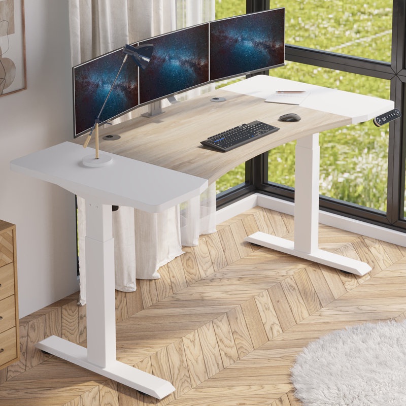 BilBil 63 inches 1.6M Electric Standing Desk Dual Motor Desk Height