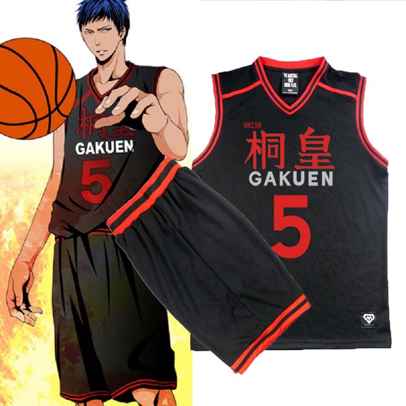 Anime Kuroko No Basket Basuke Cosplay Gakuen School Basketball Jersey