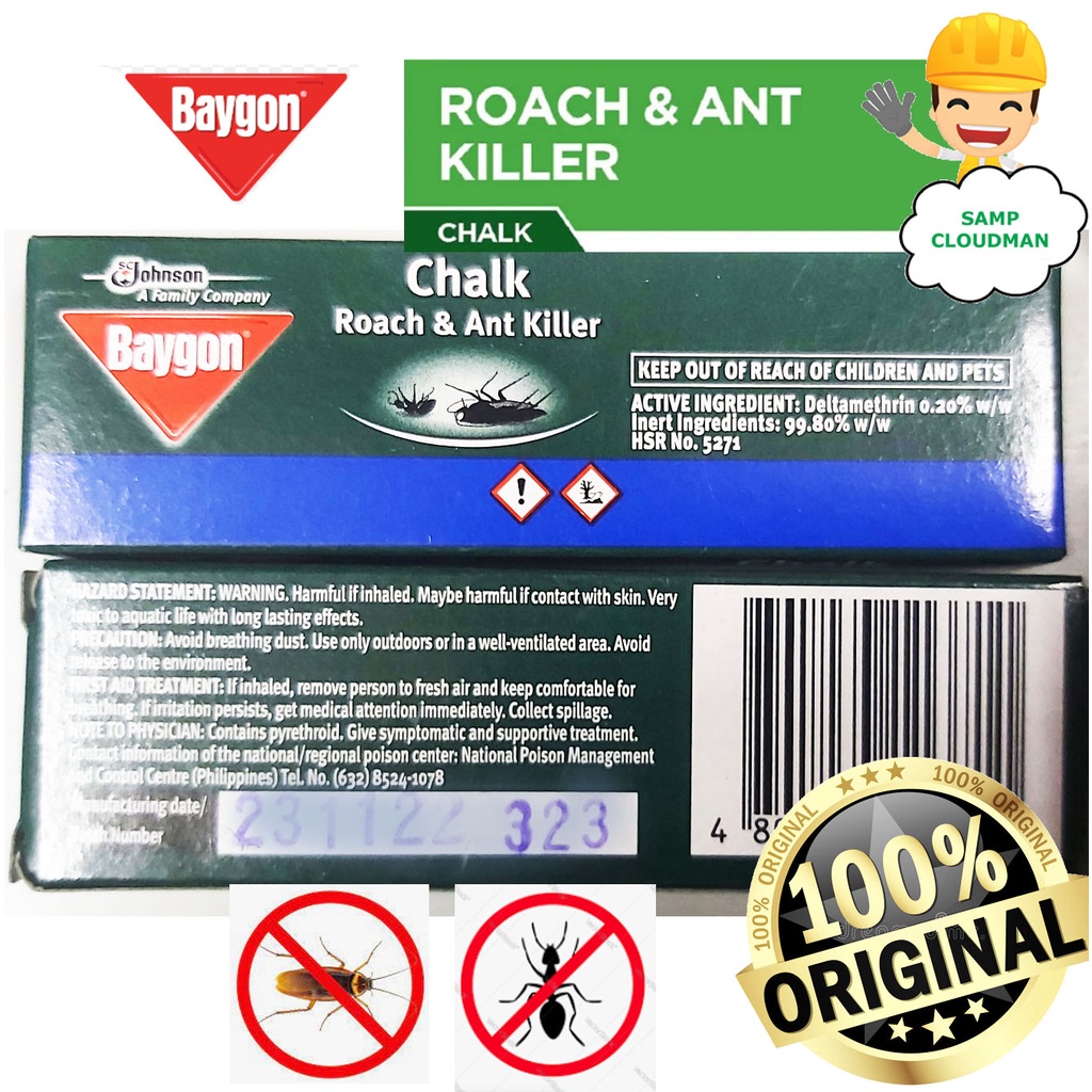 Baygon Chalk Roach and Ant Killer Langgam Ipis Cockroach Ants Anti