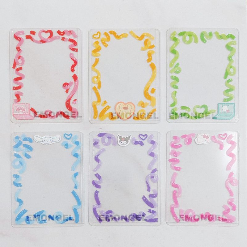 Photocard Toploader Deco ribbon + sanrio hello kitty pompompurin ...