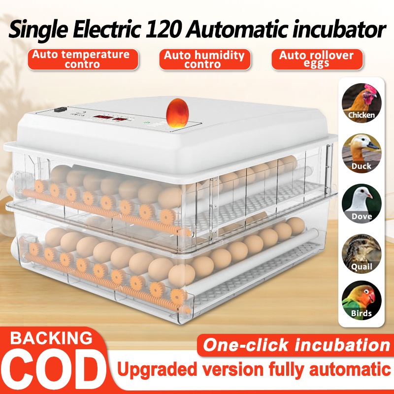 220V Eggs Incubator 12/16/30/36/64/120 Digital Fully Automatic Constant