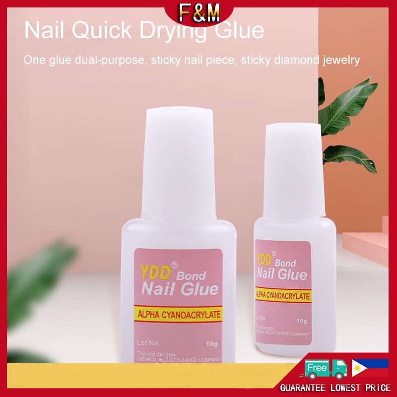 【1pcs】COD 10g Nail Glue Fast Drying Alse Art Tips Acrylic Glue | Shopee ...