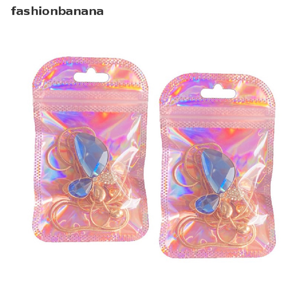 FBPH Bless 50pcs 4 Styles Laser Packaging Bag Flat Cosmetic Bag ...