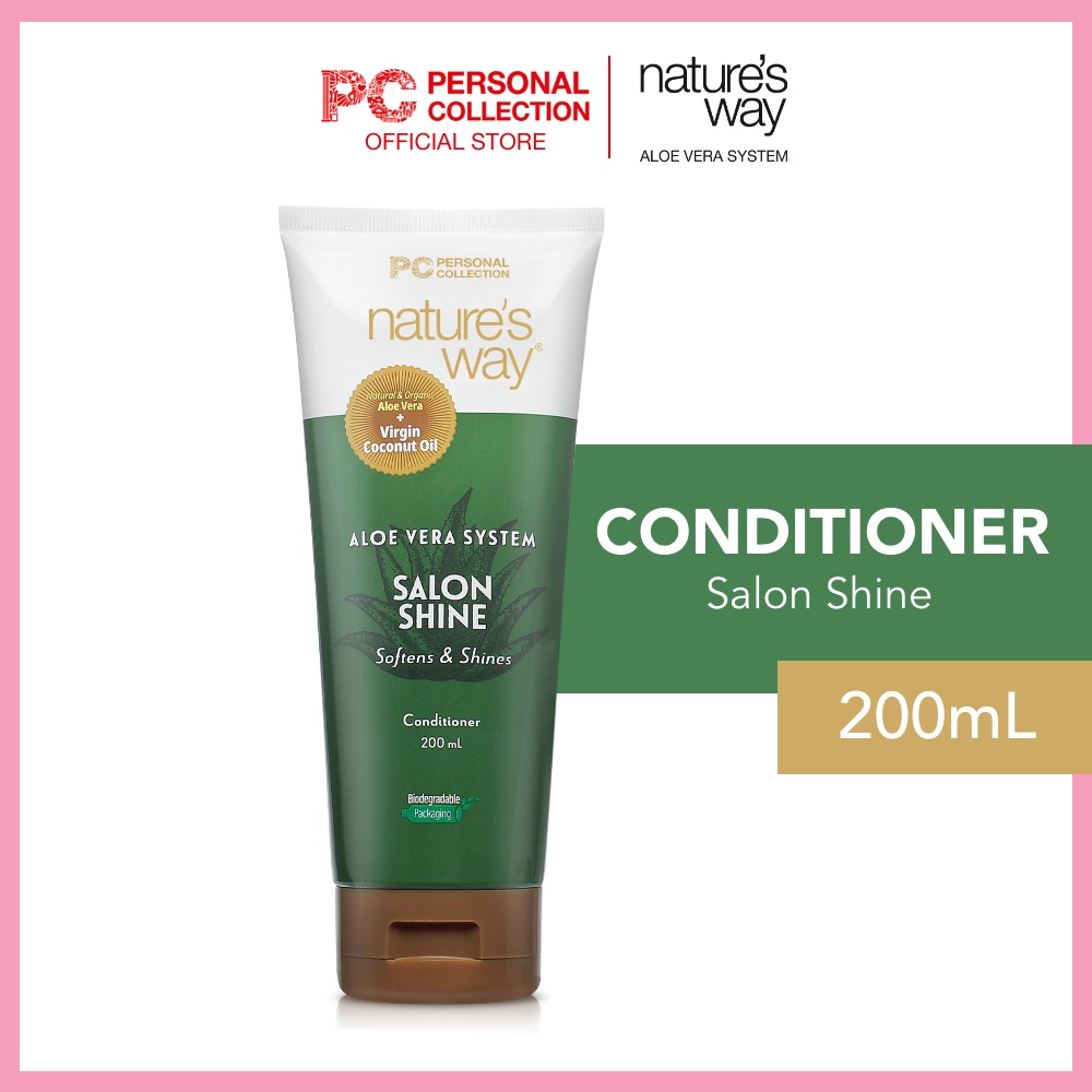 Nature's Way Salon Shine Conditioner Aloe Vera System 200ml (Hair ...