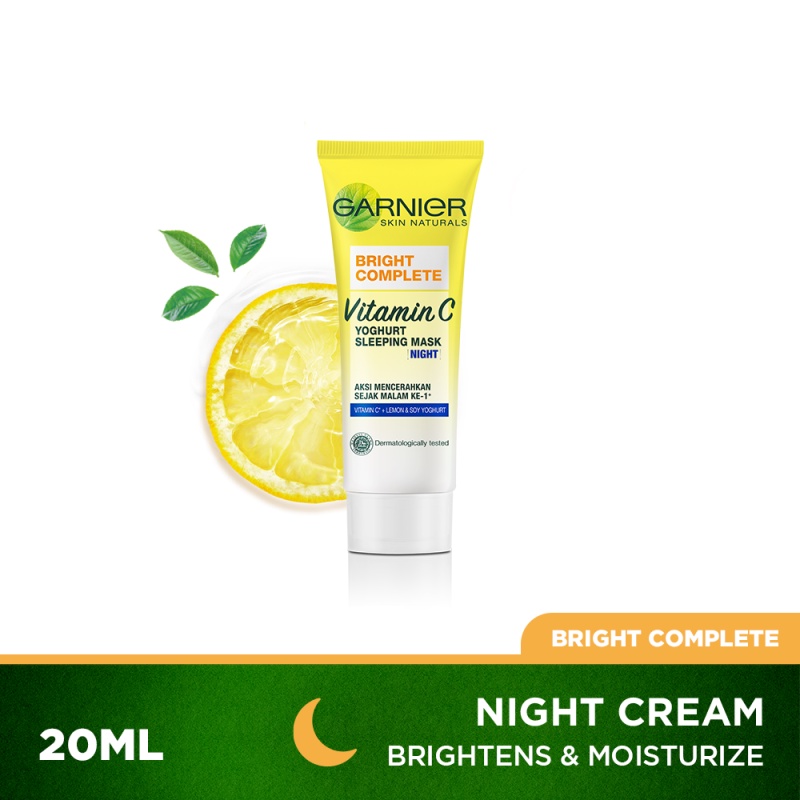 Garnier Bright Complete Brightening Night Cream Yoghurt Sleeping Mask