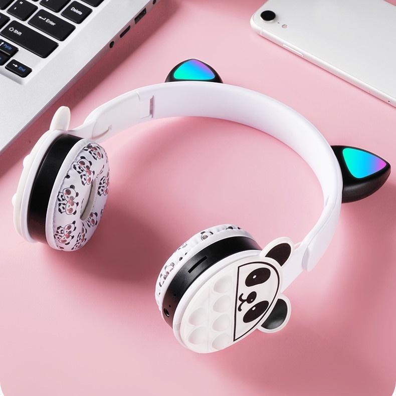 Cartoon Children Bluetooth Headset New Panda/tiger Wireless Headset
