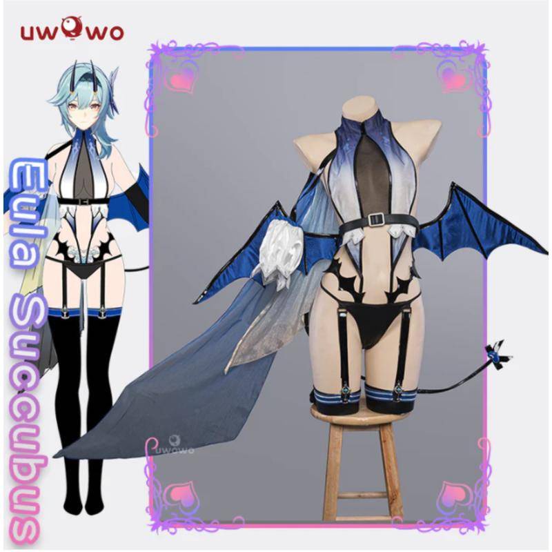 Uwowo Genshin Impact Fanart Eula Succubus Little Devil Halloween 