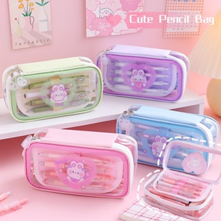 Cheap The New Cartoon Multilayer Cute Pencil Bag Large Capacity