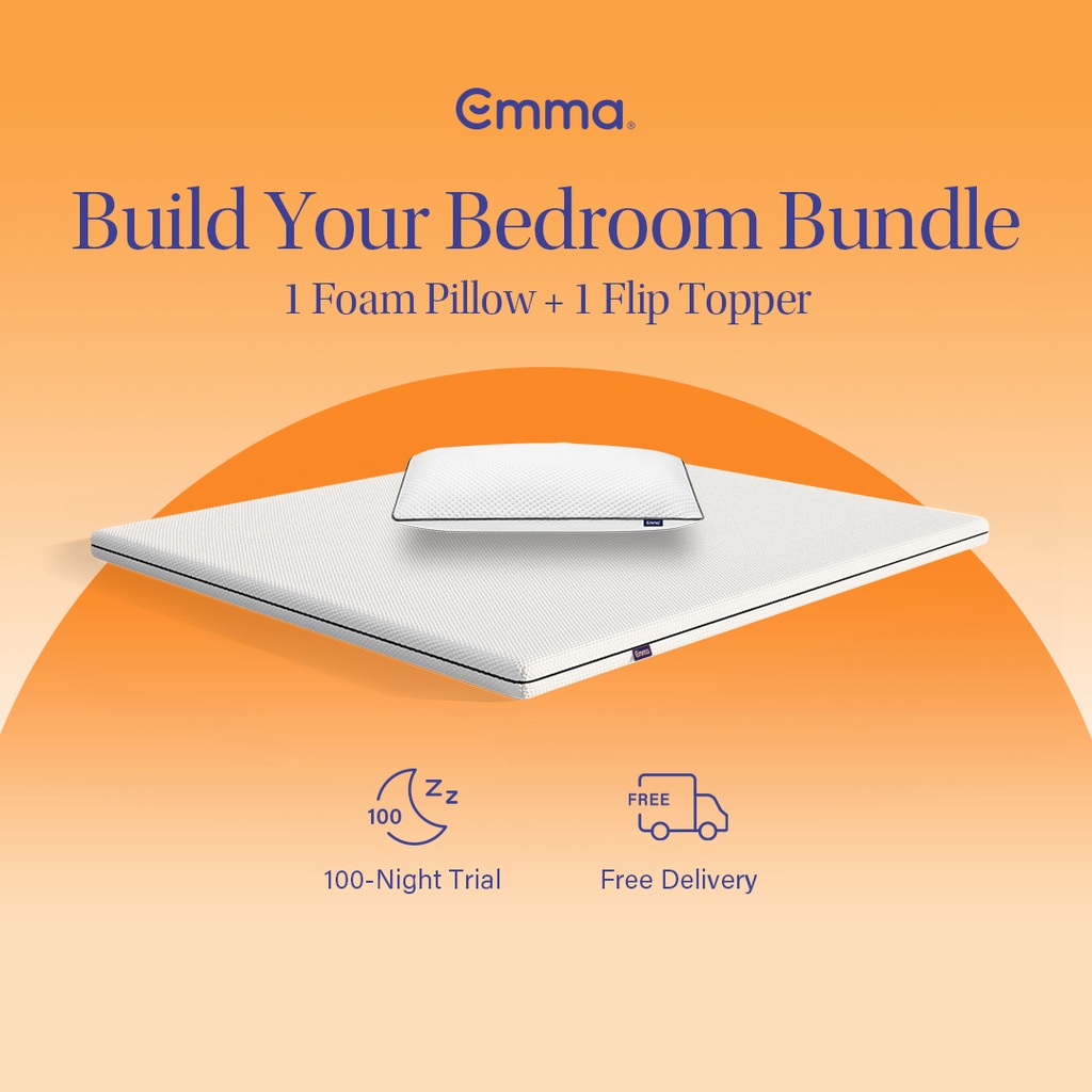 Emma Build Your Bedroom Bundle Ergonomic w/ Soft & Firm Sides