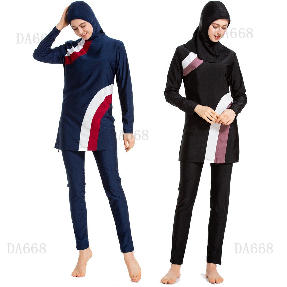 Muslim swimsuit Muslim women Modern Islamic Hijab Burkini Swimsuits ...