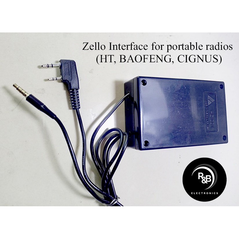 Zello Interface for portable radios (HT, BAOFENG, CIGNUS) Shopee