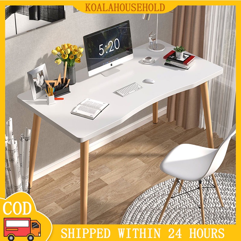 Wooden Computer Table Living Room Desk Office Table Writing Desktop ...