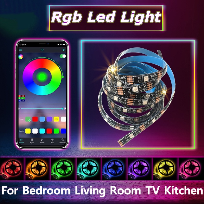 Led Strip Lights 5M Waterproof Rgb Led Light for Romm Cove Light for ...