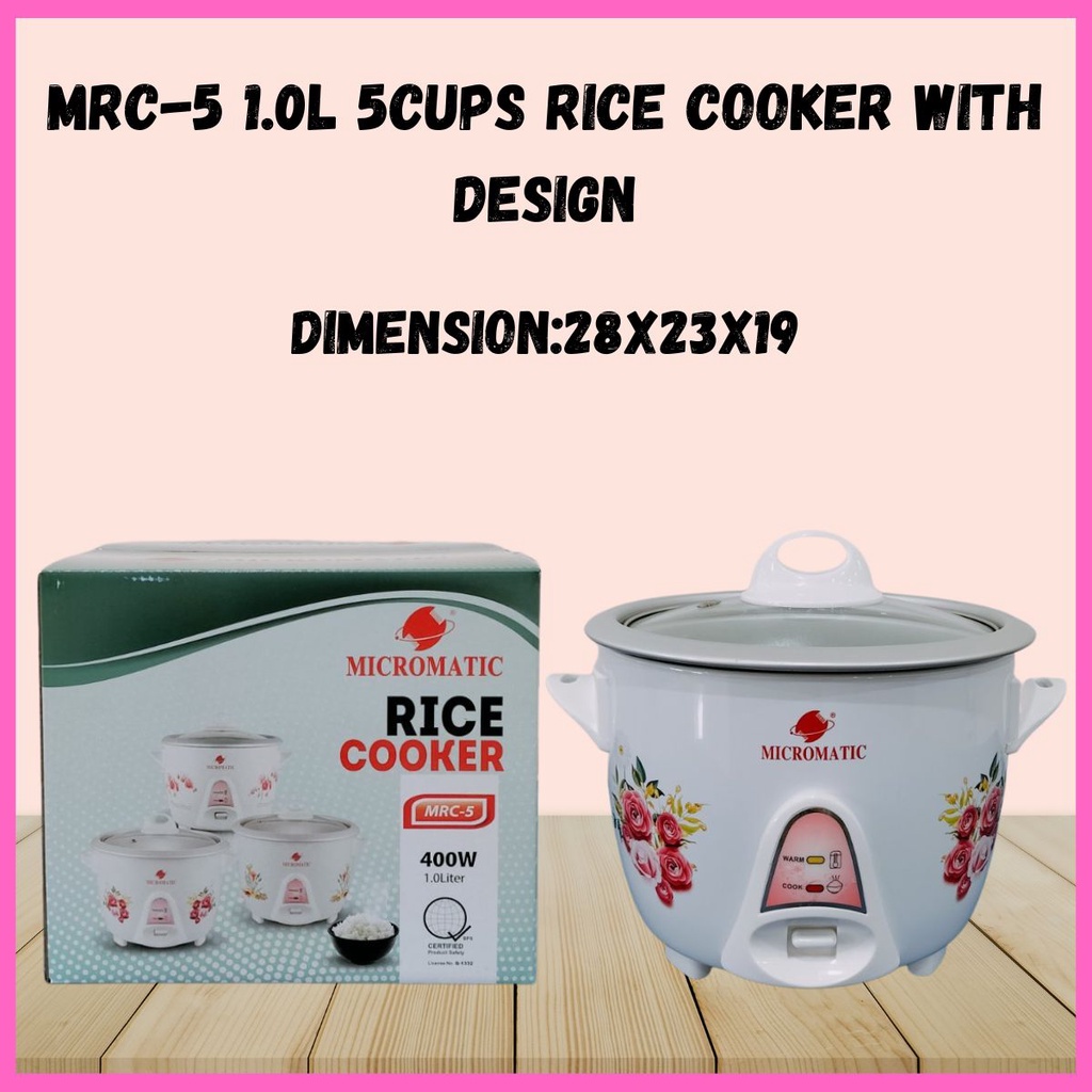 RICE COOKER 1 LITER/ RICE COOKER WITH CUP/ RICE COOKER WITH PADDLE/ RICE COOKER WITH DESIGN