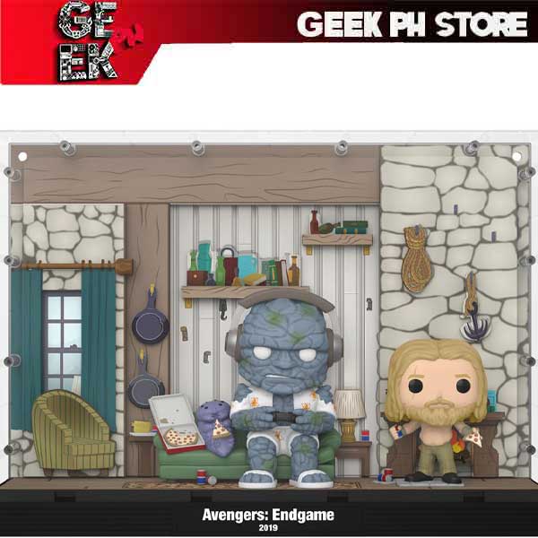Funko Pop! Deluxe – Thor’s House – Avengers Endgame – Figurine Scène 46 Cm – Korg, Miek, Thor – Cadeau Fan