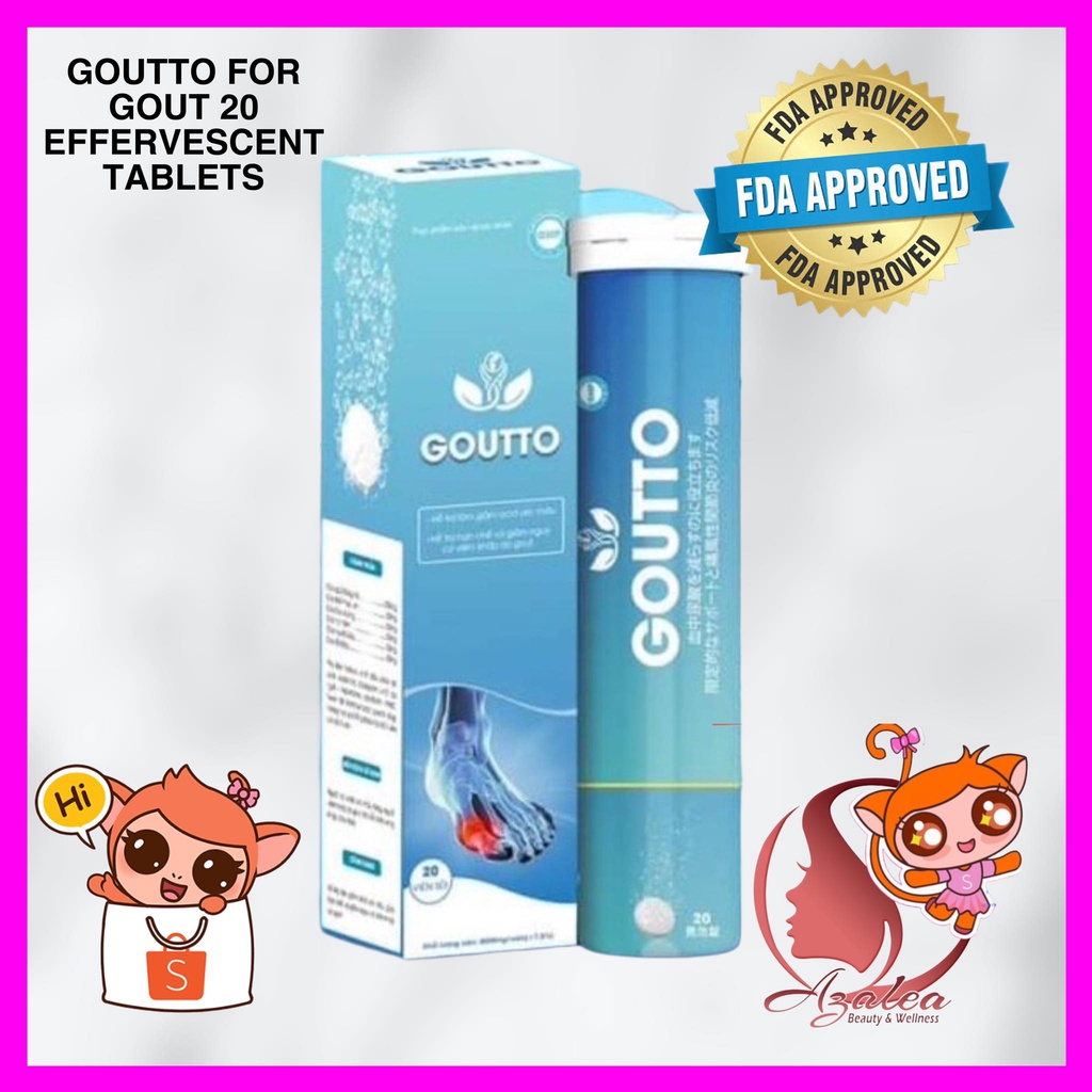 GOUTTO EFFERVESCENT TABLETS ( ORIGINAL Japan Formulated to help Gout