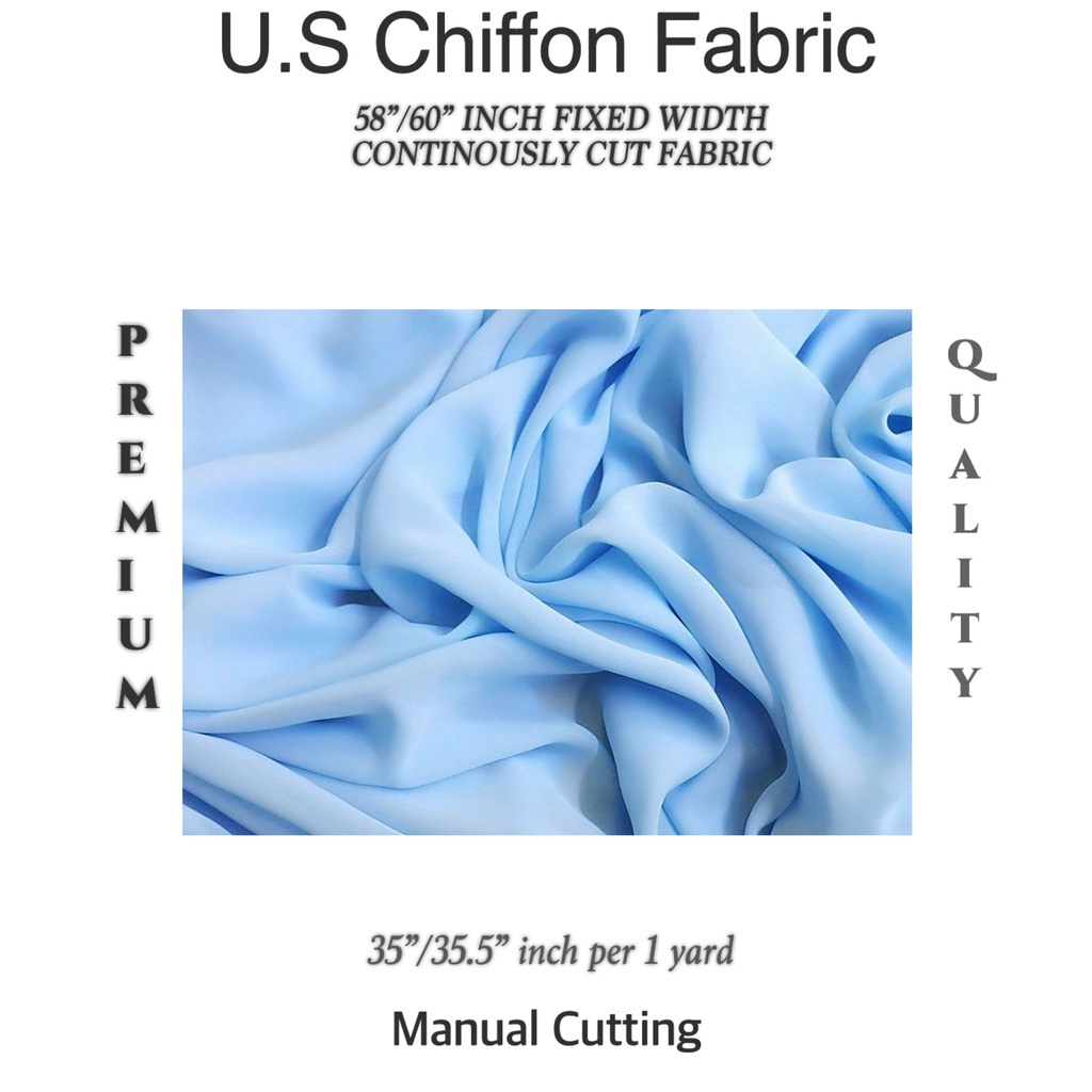 CHIFFON FABRIC [ PER YARD = 35/35.5