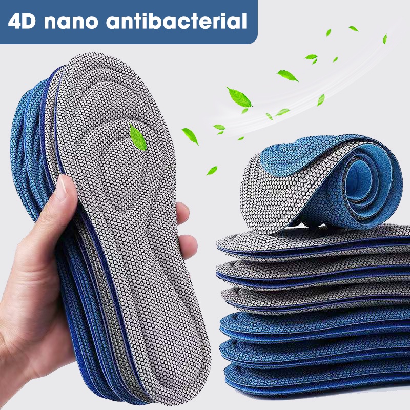 4D Memory Foam Insoles Orthopaedic Shoe Pads Comfort Foot Feet For Women Men - Foto 4