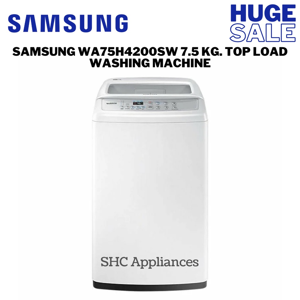 Samsung WA75H4200SW 7.5 kg. Top Load Washing Machine Shopee Philippines