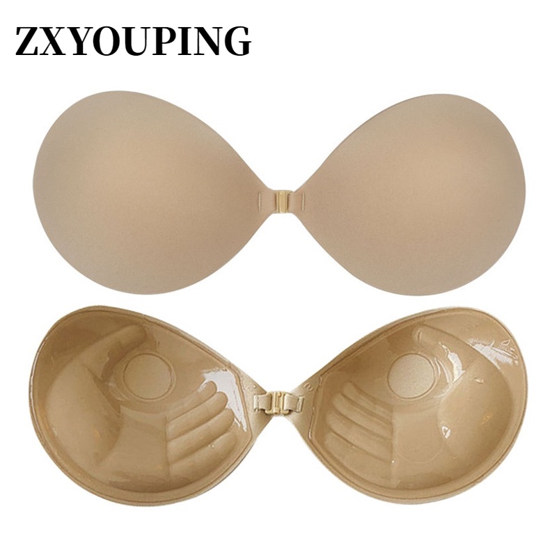ZXYOUPING Push Up Bra Reusable Nipple Pad Self Adhesive Silicone Bra