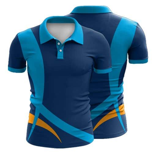 Full Sublimation Polo Shirt Blue | Shopee Philippines