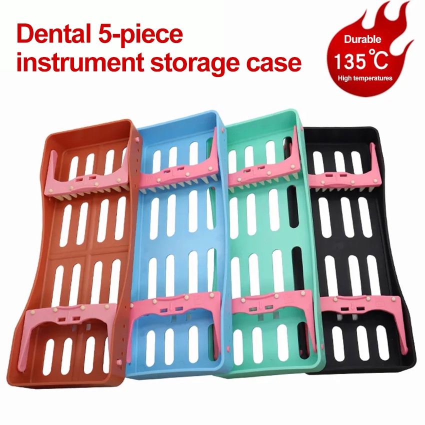 Dental 5piece instrument sterilization box with hightemperature and