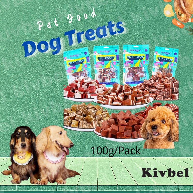 Treat Dog Treat Pet Snack Pet 100g Cube Beef Cube Cheese Chicken Snack