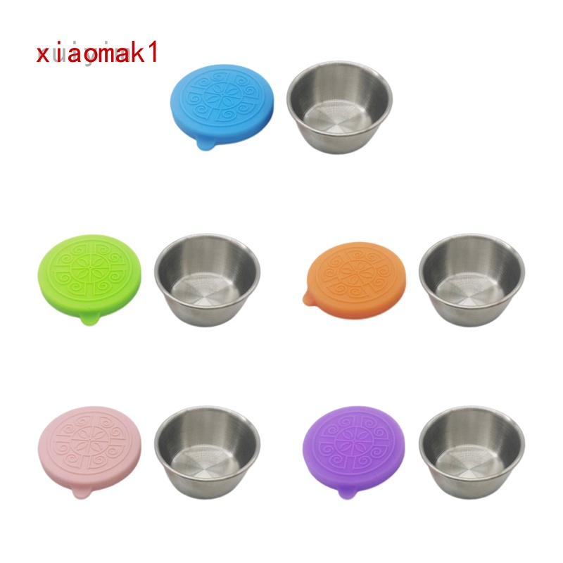 Salad Dressing Container To Go, Reusable Small Container with Lids, Fits in Bento Box for Lunch