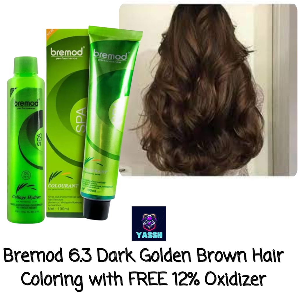 Bremod 6.3 Dark Golden Brown Hair Color ONLY Yassh11 Shopee Philippines
