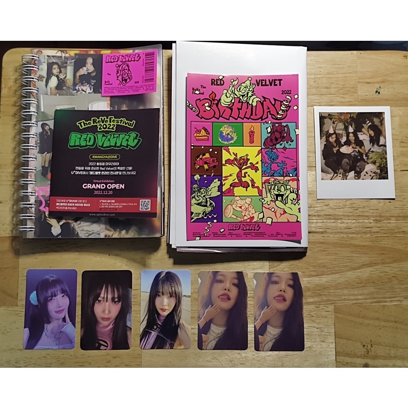 RED VELVET Official Birthday Photobook Ver Album & Photocards | Shopee ...