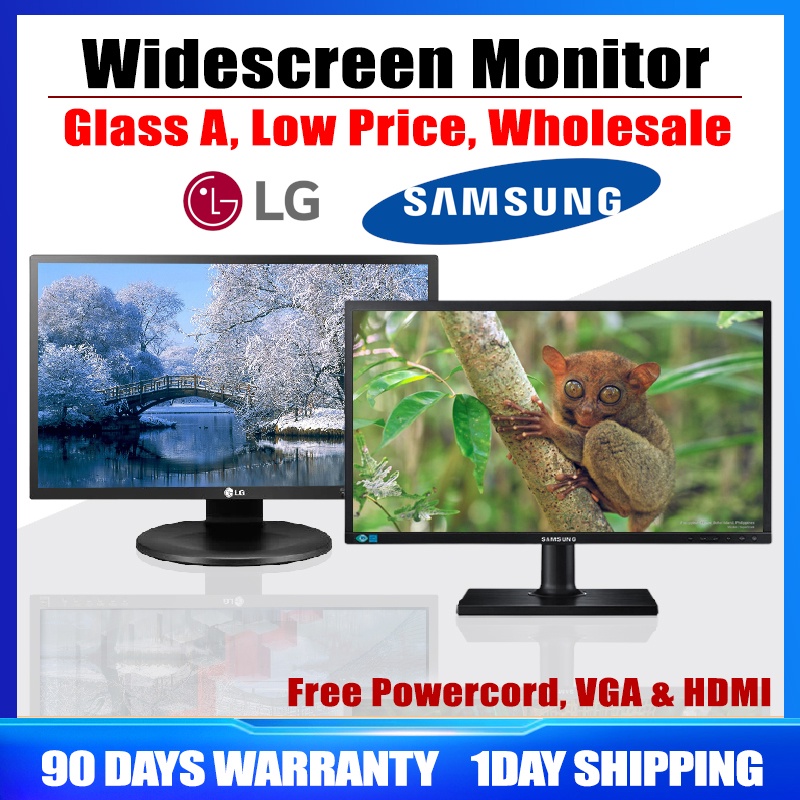 (Surplus) Samsung / LG Monitor 24/23/22/20/19 inch /for computer pc