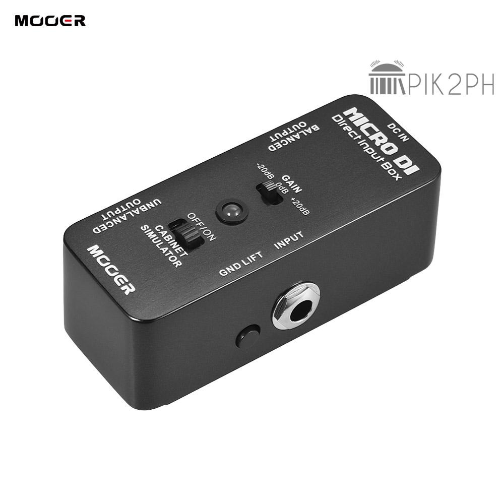MOOER MICRO DI Cabinet Simulator DI Box Direct Input Box Pedal Full ...