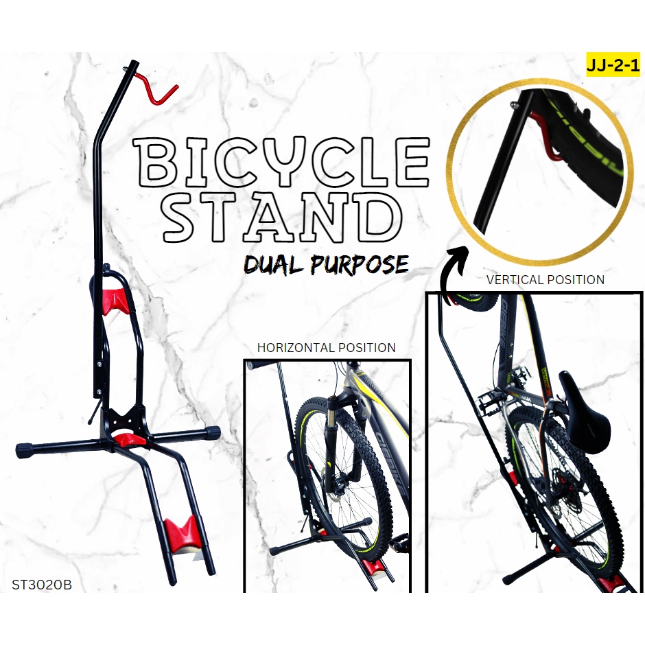 Bike Stand Bike Repair Floor Stand L-Shape Bike Rack Dual Positioning ...