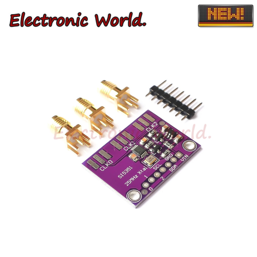 DC 3V-5V 5351 Si5351A Si5351 I2C Clock Generator Breakout Board Module ...