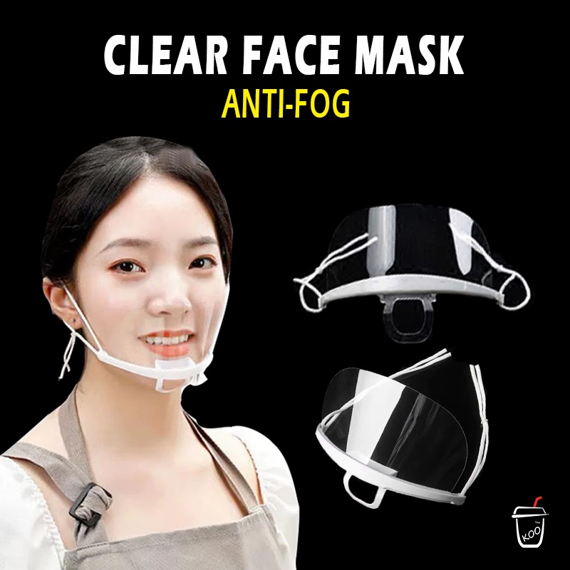 Kitchen Masks Chef Mask Transparent Face Mask/Ultralight AntiFog Mask