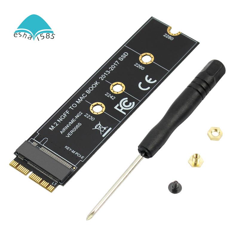 M.2 NVME SSD Convert Adapter Card for MacBook Air Pro Retina 2013-2017 ...