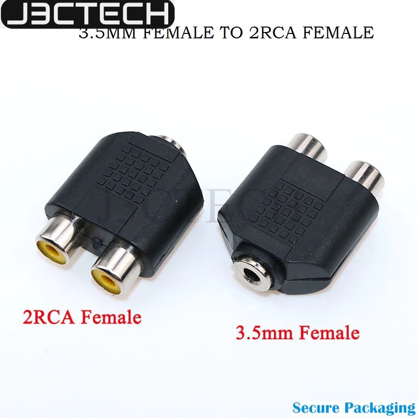 RCA Female to Female Plug Jack 3.5MM AV Audio VideoConnector DVD ...