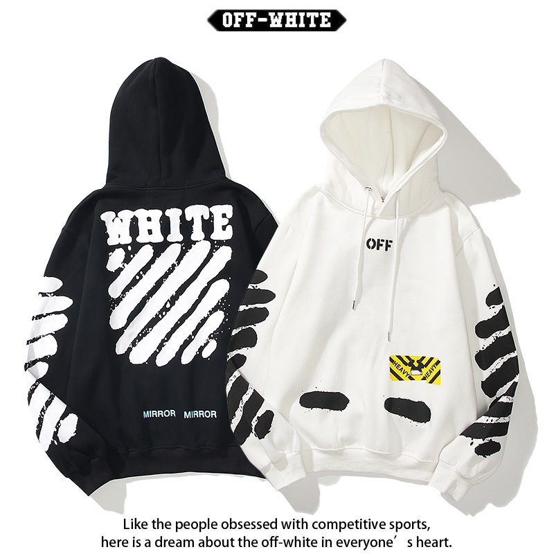 Off white mirror mirror hoodie white sale