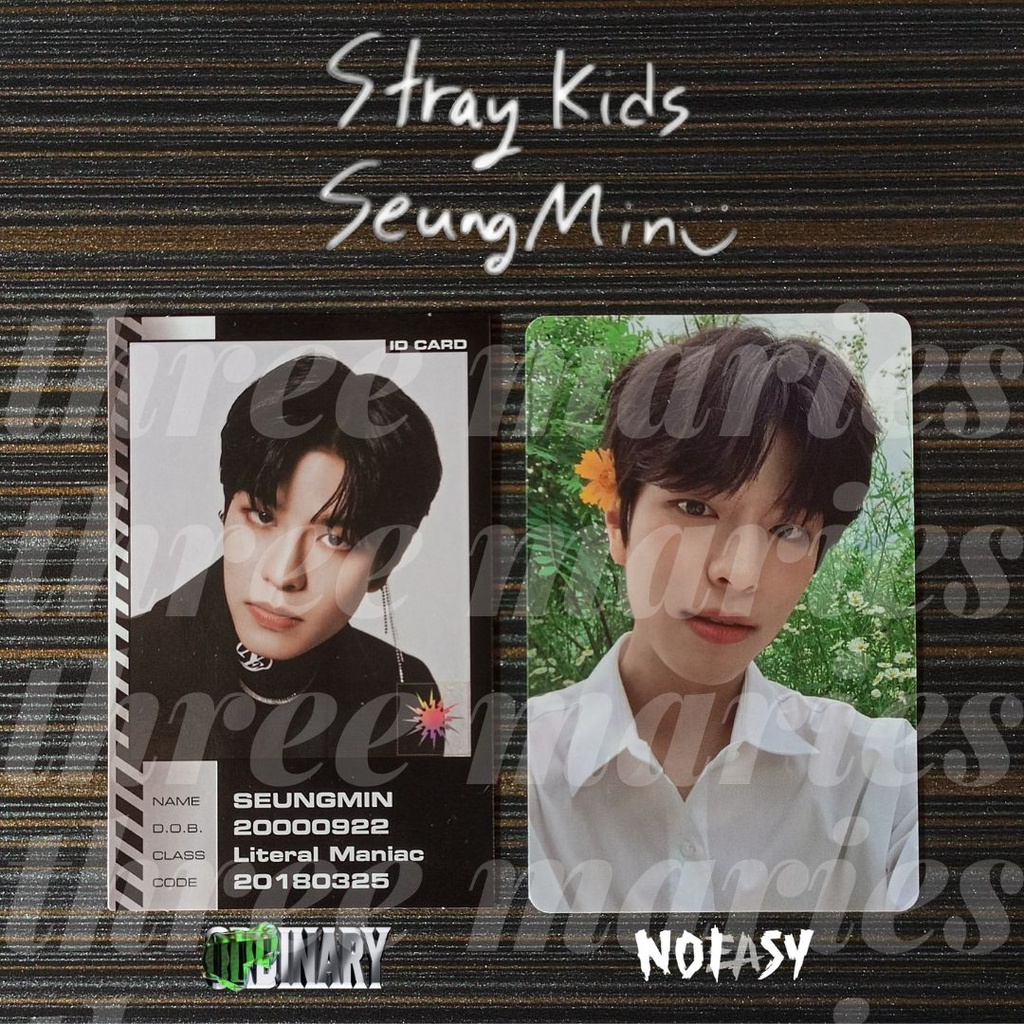 Stray Kids Seungmin Official Oddinary ID Card and NoEasy Limited