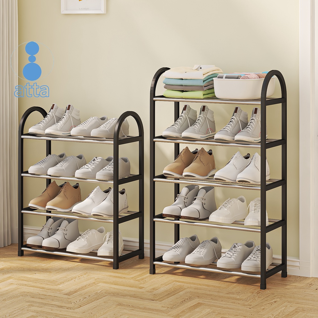 4 layer 5 layer plastic metal simple round shoe rack shoe cabinet ...