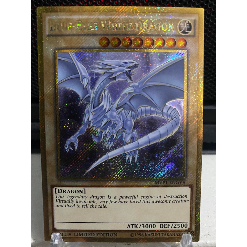 BlueEyes White Dragon MVP1ENGV4 Gold Secret Rare Limited Edition
