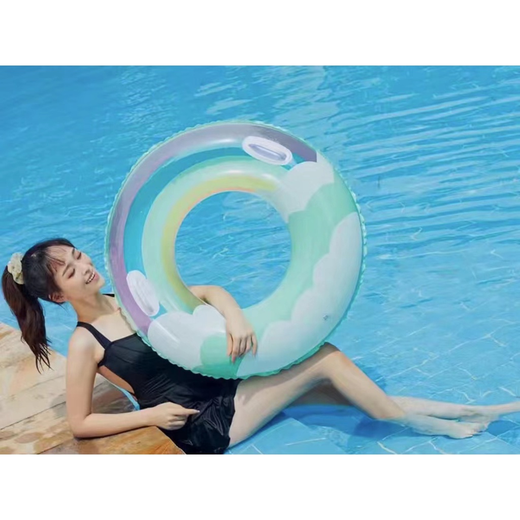 Salbabida Inflatable Swimming Ring Ink Splash Art Design Air Nozzle ...