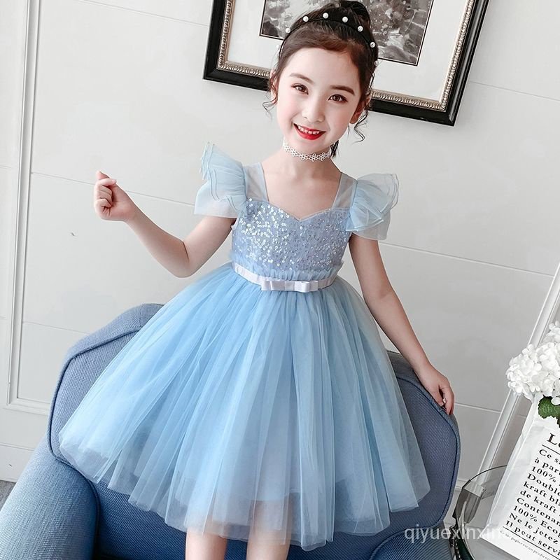 Girls' dress 7 Girls' gauze puffy skirt 3 Girls' Korean fashion ...