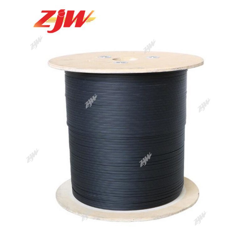 ZJW FTTH Fiber Optic Drop Cable 1000meters 2000meters 3 Steel Wire 1KM ...