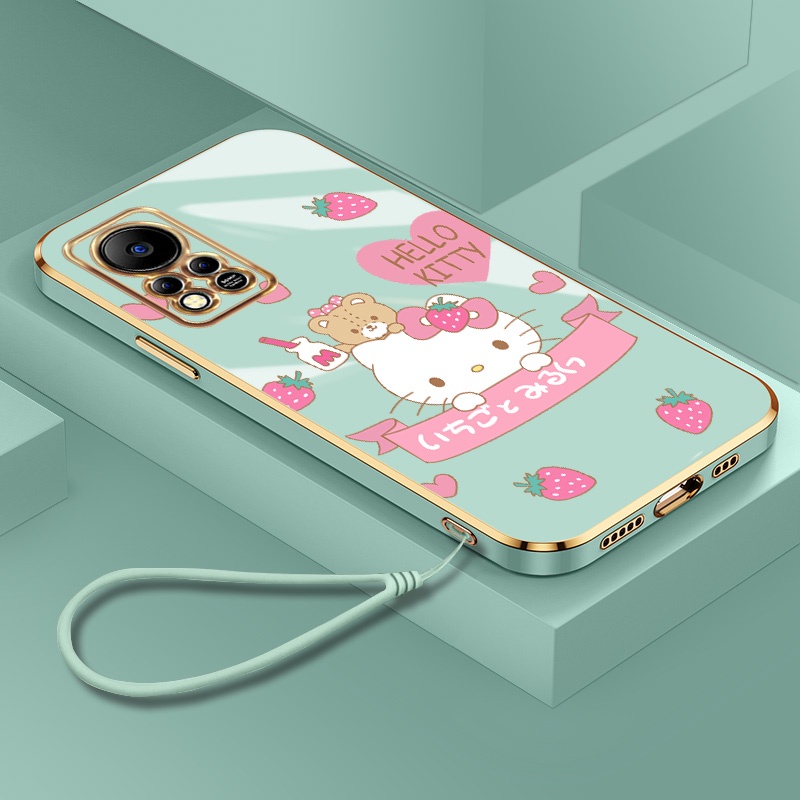 Fashion Cartoon Hello Kitty Casing For Infinix Hot 11S Nfc 11 Play 12 ...